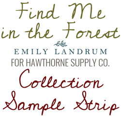 Find Me in the Forest Sample Strip