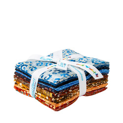 Expressions Batiks Fat Quarter Bundle in Warm Rain B