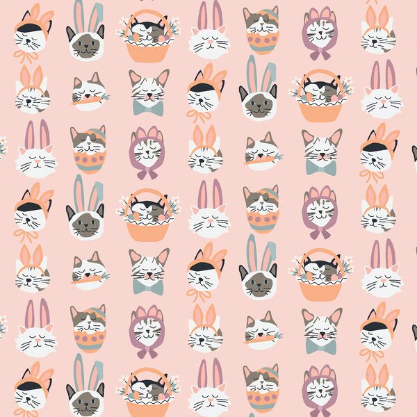 Easter Cats in Pink