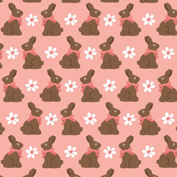 Chocolate Bunnies in Sweet Strawberry