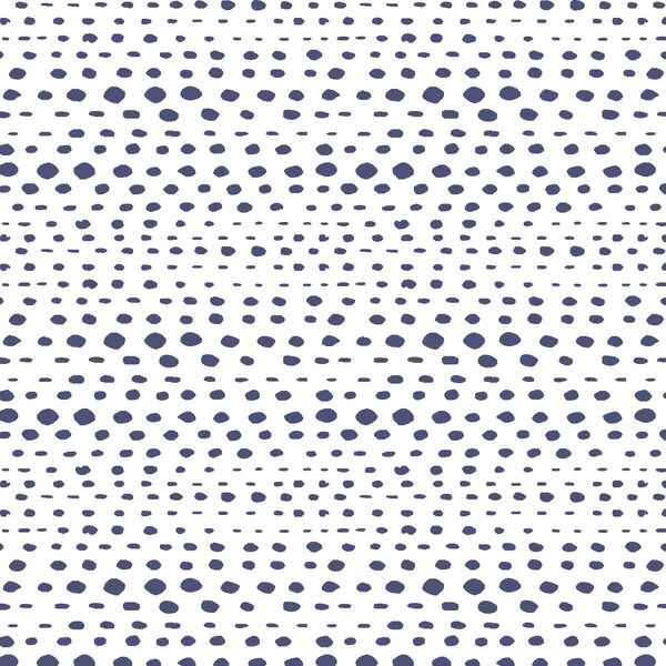 Little Skipping Stones in Indigo on White