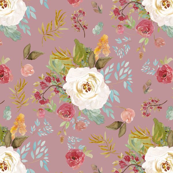 Rustic Blooms in Antique Rose