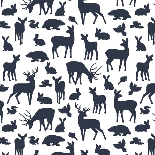 Forest Friends in Eclipse in White