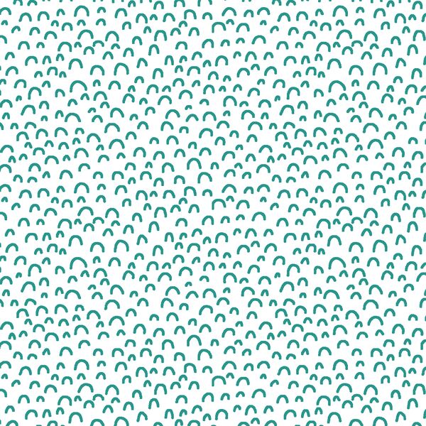 Doodle in Jade on White