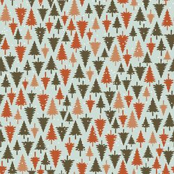 Colorful Christmas Trees in Mint