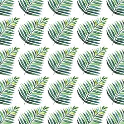 Palm Leaves in White