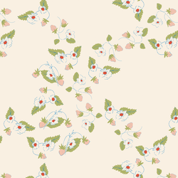Small Berry Tendrils in Rose