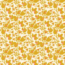 Painted Floral in Goldenrod