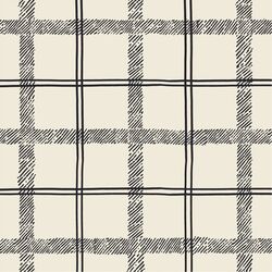 Large Textured Tartan in Cream