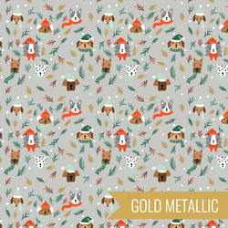 Dapper Dogs in Silver Metallic
