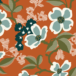 Dogwood Bloom in Rust