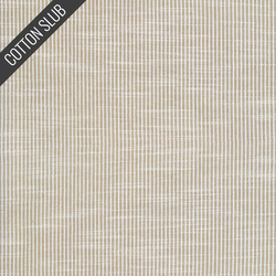 Cotton Slub in Oat Stripe