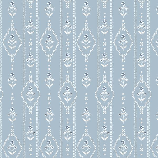 Village Stitching Stripe in Reverie Blue