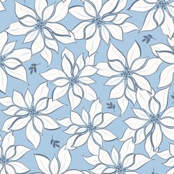 Large Poinsettia in Crystal Blue