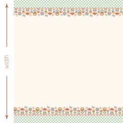Garden Double Border in Mint