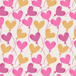 Floating Hearts in Glowing