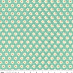Peach Blossoms in Mint