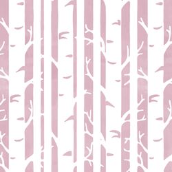 Birches in Carnation