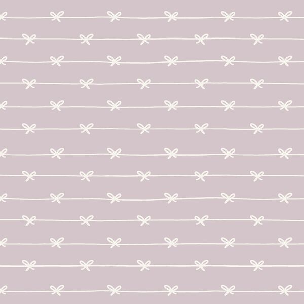 Ribbon Bow Stripe in Light Lavender