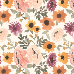 Fall Floral in Ivory Autumn