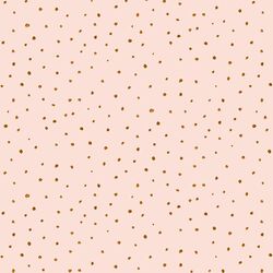 Large Valentine Dot in Gold on Pearl Pink