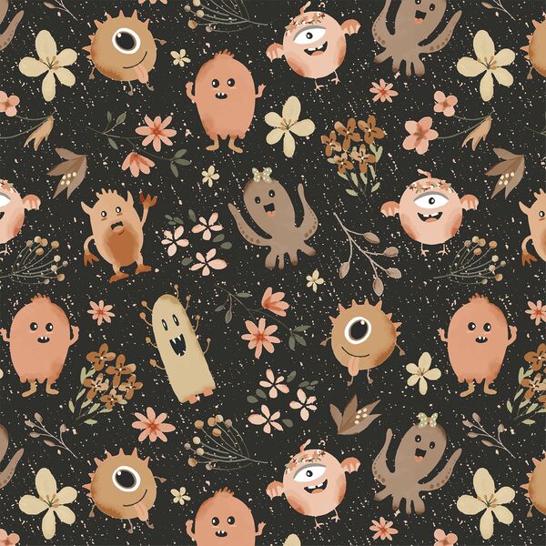Garden Monsters in Autumn Night