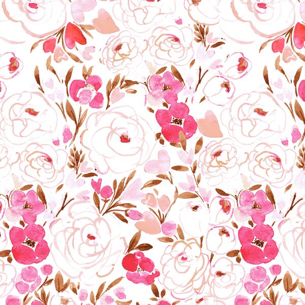 Cece Heart Floral in Valentine