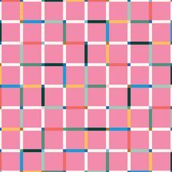 Playful Grid in Pink