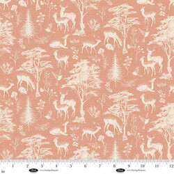 Deer with Trees in Peachy