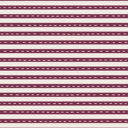 Stripe in Blackberry on Warm White