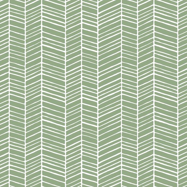 Herringbone in Meadow Green