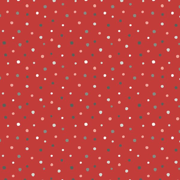 Snow Dot in Lava Red