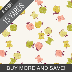 Apple Bites Flannel in Sweet - 15 Yard Bolt