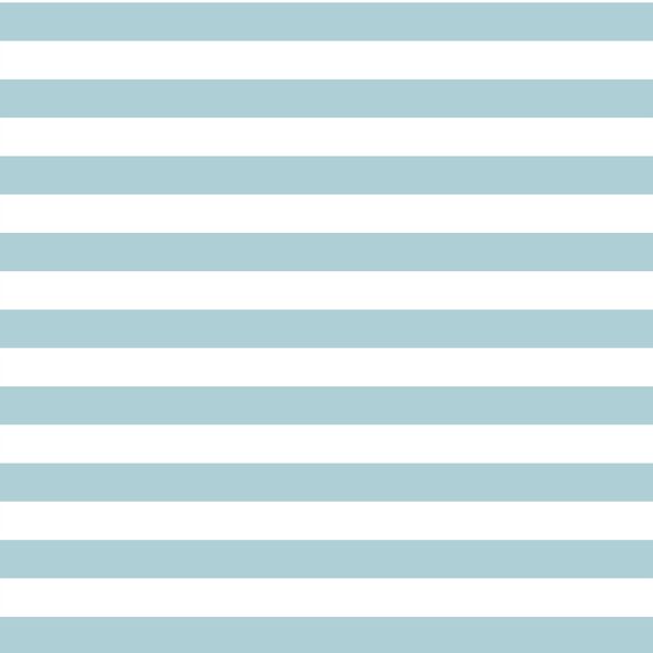Horizontal Candy Stripe in Powder Blue