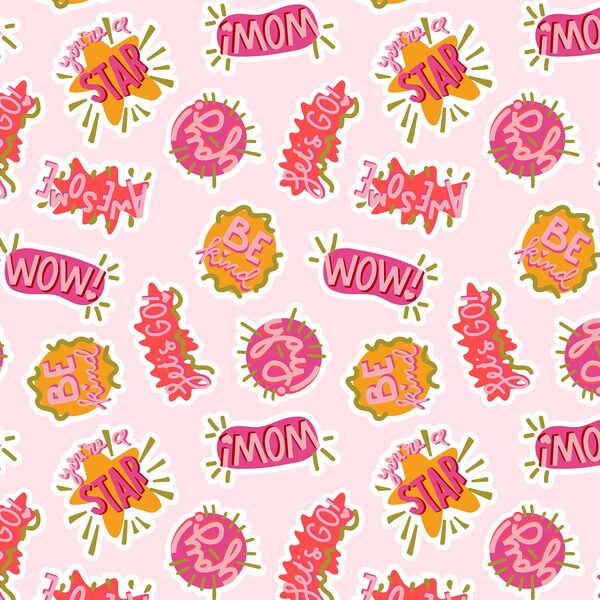 Stickers in Pink