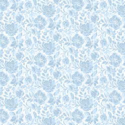 Tonal Floral in Blue