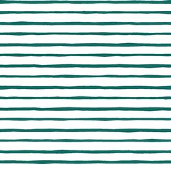 Artisan Stripe in Emerald on White