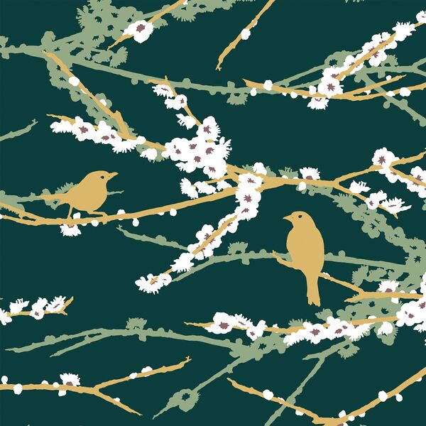 Aviary Sparrows in Emerald