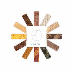 Expressions Batiks 2.5" Strip Roll in Echoes Sandstone A