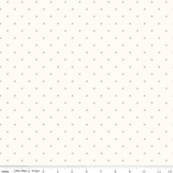 Bee Cross Stitch in Tea Rose on Cloud