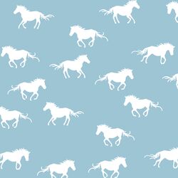 Horse Silhouette in Bluebell