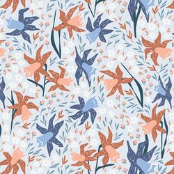 Garden Song in Whisper Blue