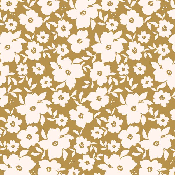 Summer Blossoms in Golden Green