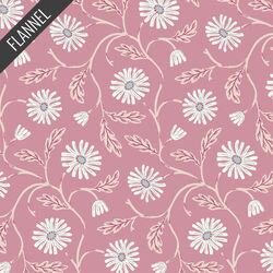 Trailing Floral Flannel in Pink