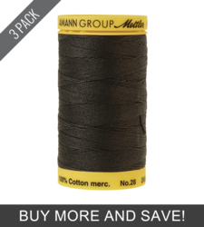 Black (9129-4000) - Silk Finish 28 - 267 Yards (3 Pack)