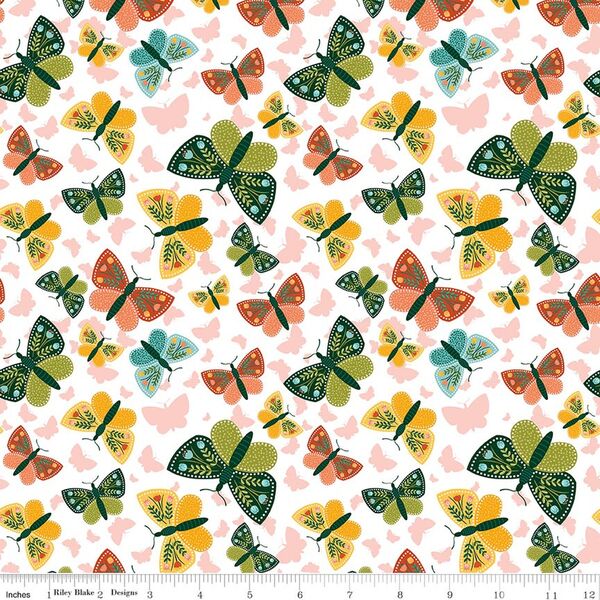Butterflies in White