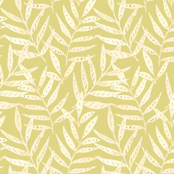 Palm Leaves in Mossy Green