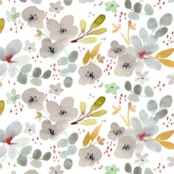 Large Calm Floral in Silent Night