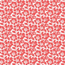 Roundabout Floral in Barn Red
