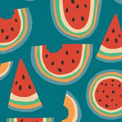 Rainbow Melon in Summer Days